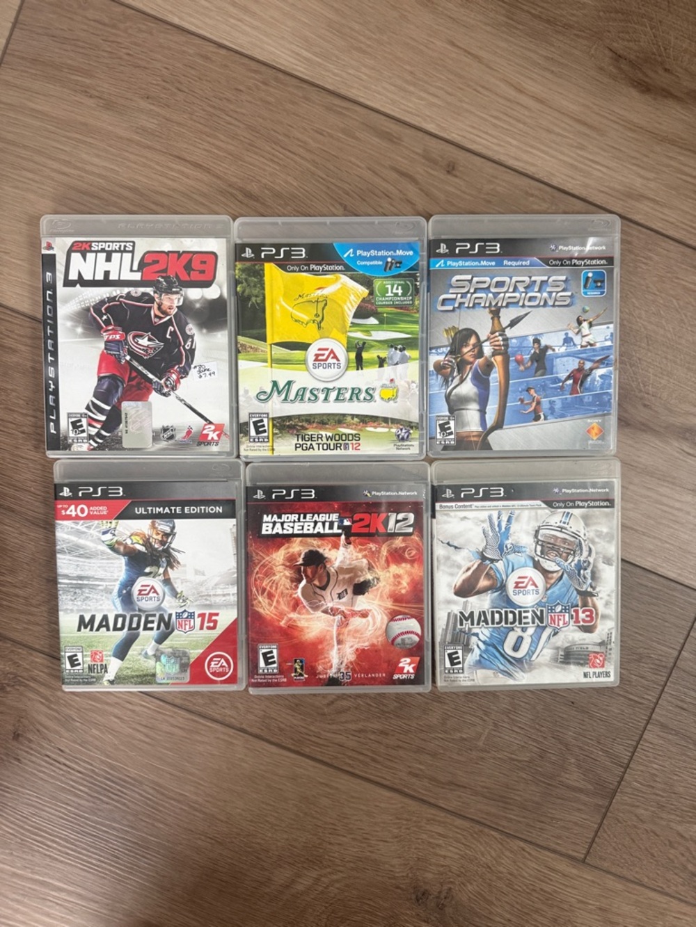 EA Sports PS3 Game Bundle - Black/White Cases (6 Titles)
